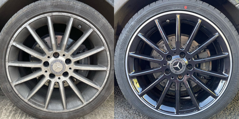 Mercedes alloy wheels refurb at Premier Wheels Midlands