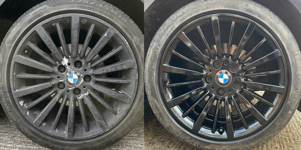 BMW alloy wheels refurb at Premier Wheels Midlands
