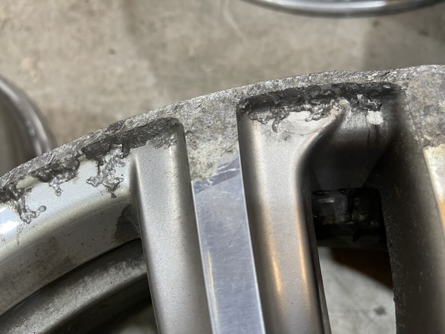 Alloy Wheel corrosion repair at Premier Wheels Midlands n Pershore